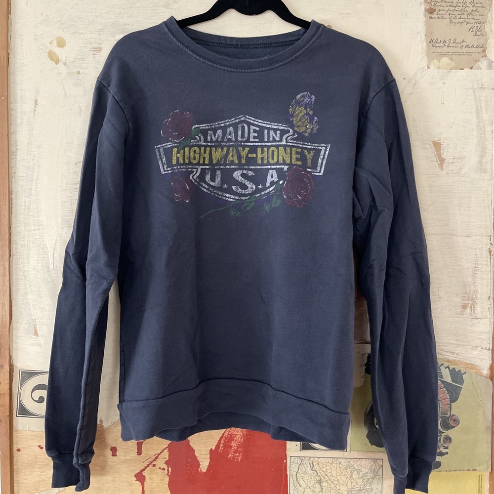 BANDIT BRAND BIKER SWEATSHIRT "Highway Honey" SIZE MEDIUM‎